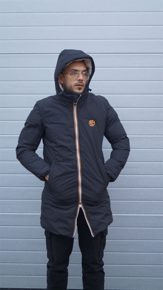 Parka  imperméable à capuche moltoné